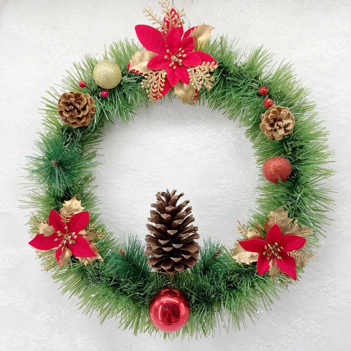 LuckyFloral Christmas wreath and garland